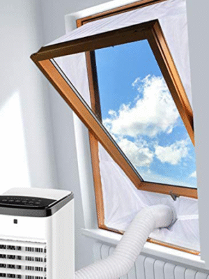 Central Pivot Window Insulation Fabric For Mobile Air Conditioners and Tumble Dryers