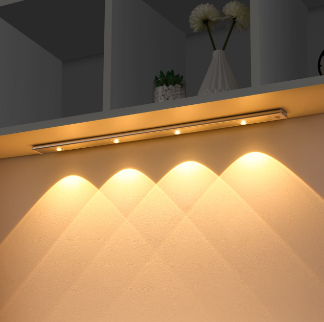 LED Motion Sensor Light Intelligent Rechargeable Sensor Light for Cabinet Wardrobes Closets